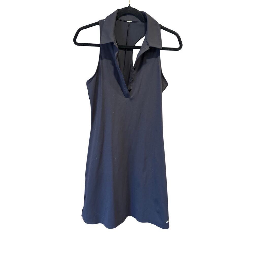 ALO Yoga Deep Blue Sleeveless Mini Dress
